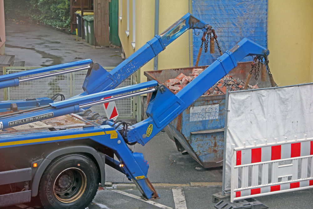 Blue Skip Being Lifted